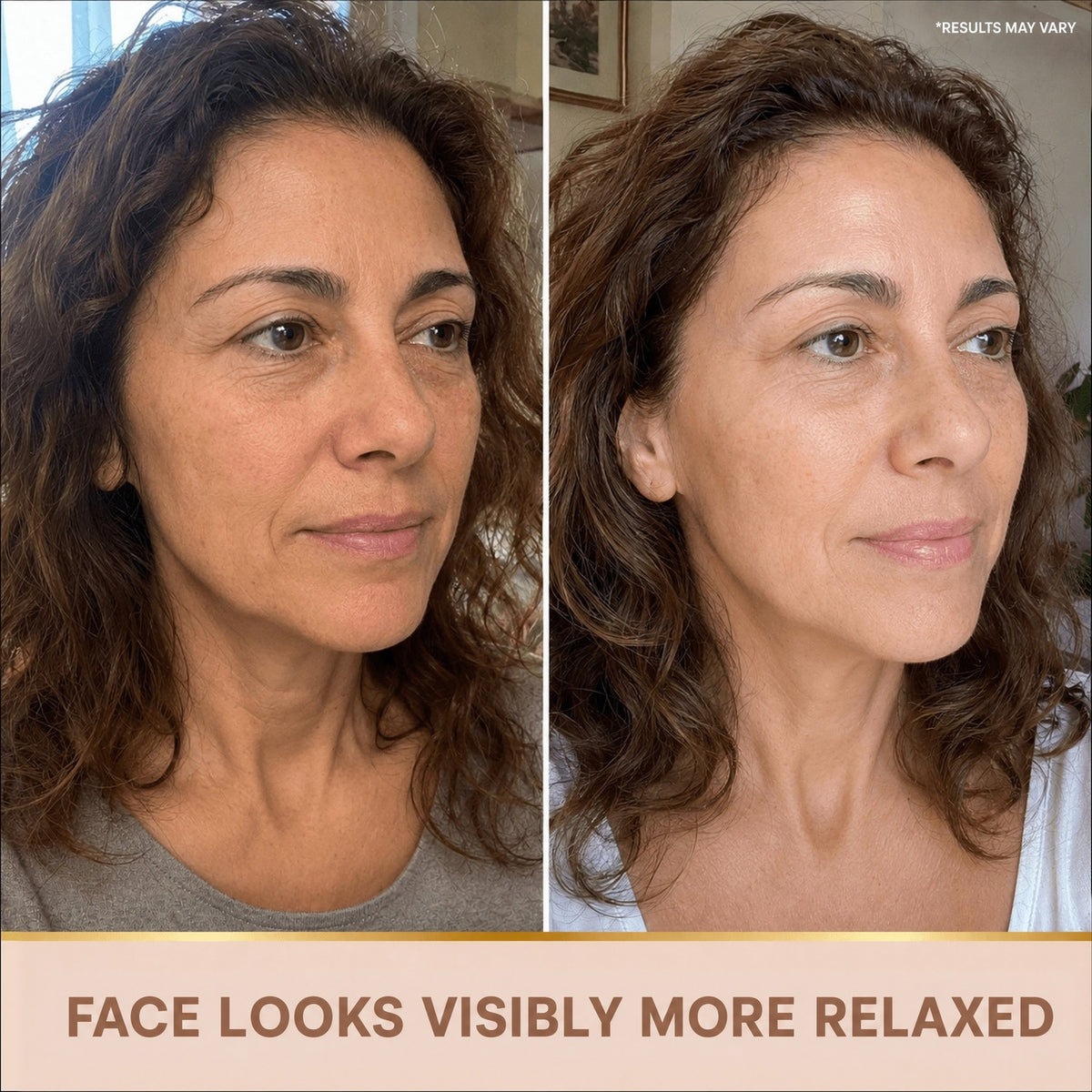 Visibly more rested face