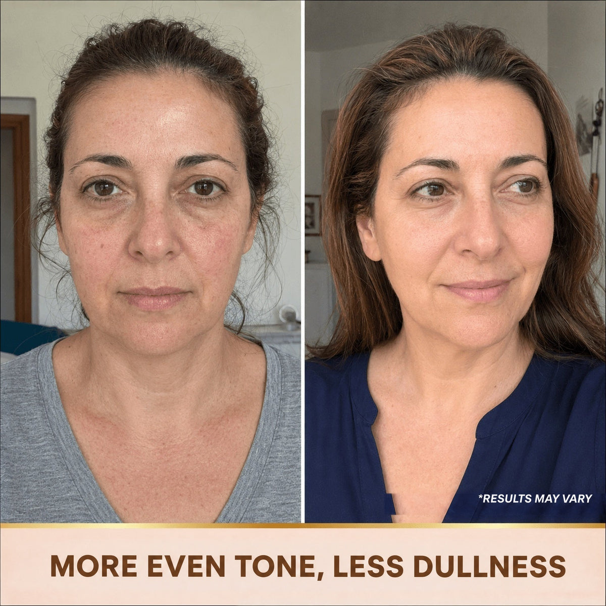 More even, less dull skin tone
