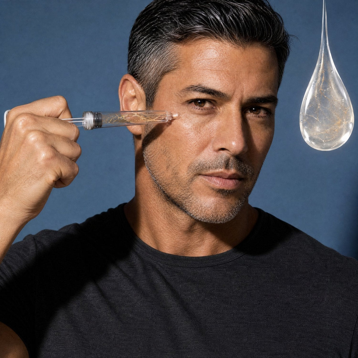 Man applying SEDANZA serum